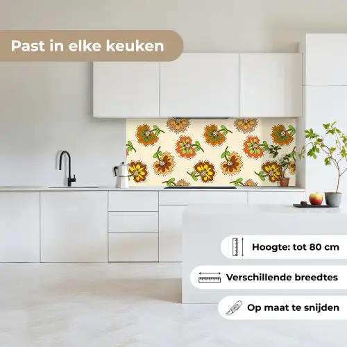 Design - Bloemen - Retro - Vintage keuken achterwand 2 middel 871 -sfeer4_NL