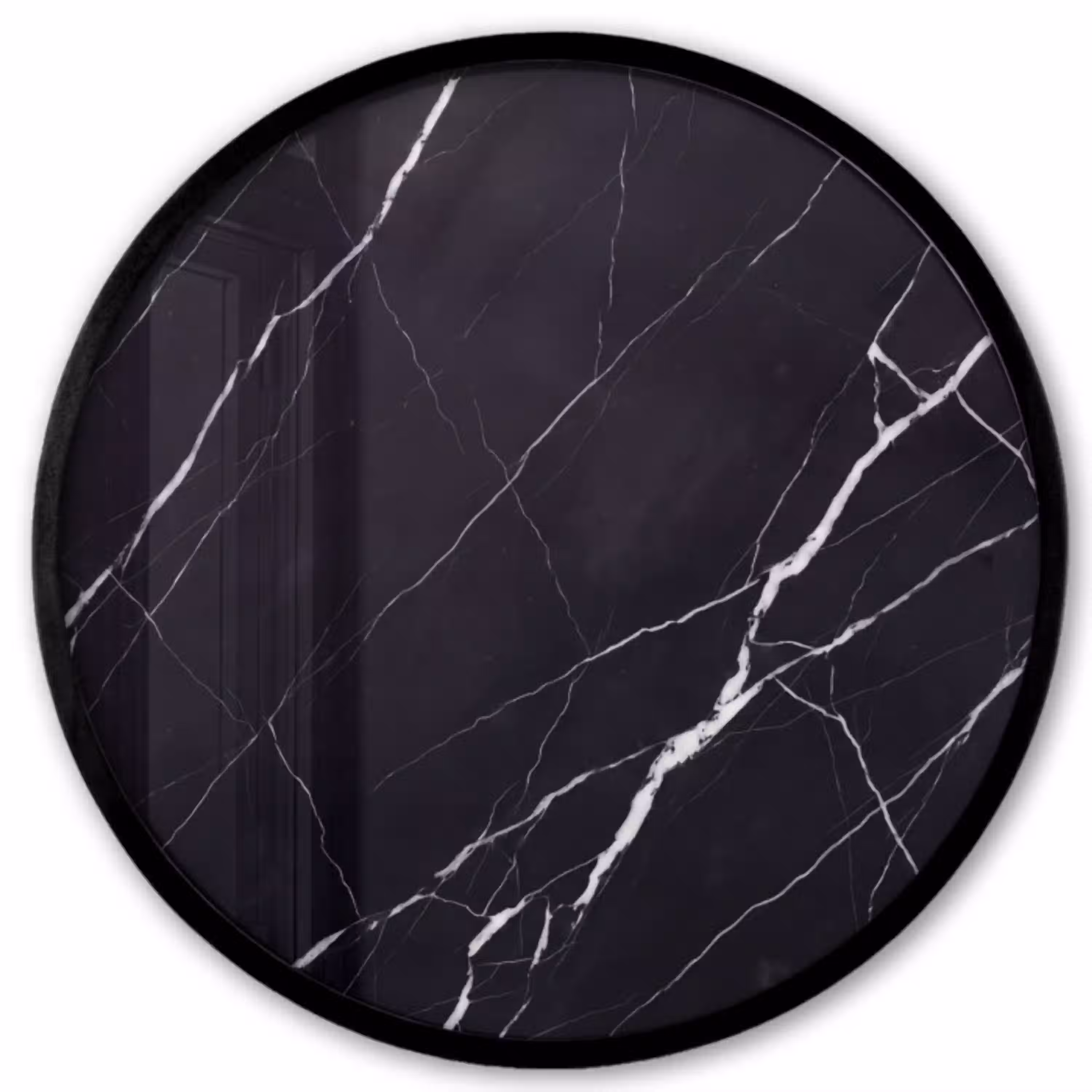 Marmer - Patroon - Abstract - Modern - Zwart Fotolijst rond zonder passe partout klein -3d