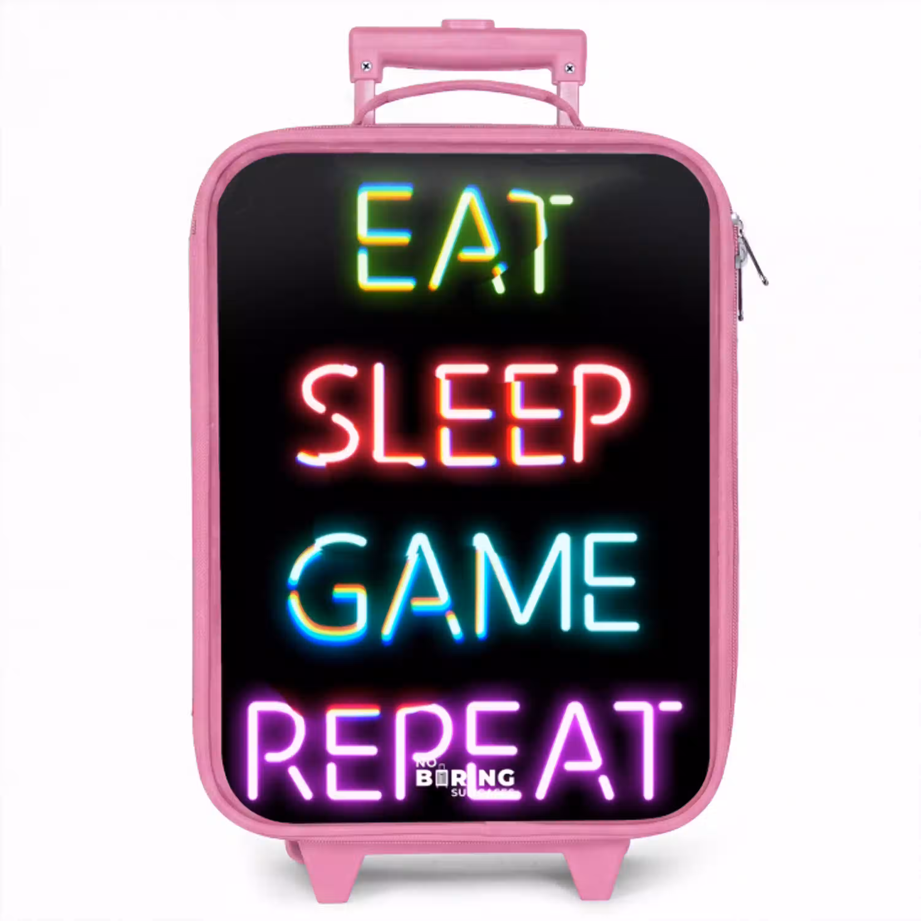 Qoute met neon lichten Kinderkoffer - Roze klein -zzz_website3d
