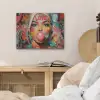 Vrouw - Kauwgom - Graffiti - Love PET vilt klein -sfeer3