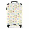 Italiaanse tegel print geel NBS - Handbagage koffer - Volwassenen Unisex middel -productfoto_recht