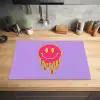 Smiley - Drip - Neon Inductie beschermer vinyl 3mm klein -sfeer5