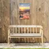 Zandpad bij Zonsondergang Tuinposter op houten frame 2 cm dik klein -sfeer4