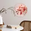 Orchidee - Bloemen - Roze - Bloemblaadjes Wandcirkel kunststof plaat 5mm dik klein -sfeer4