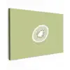 Kiwi - Lijntekening - Minimalistisch - Groen Tuinposter op houten frame 2 cm dik klein -3d
