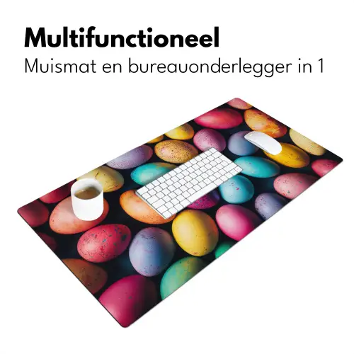 Kleurrijk - Paaseitjes - Spetters Muismat XXL klein -sfeer4