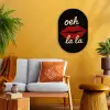 Lip - Rood - Quote Wandcirkel Ovaal Forex klein -sfeer4