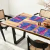 Tijger - Roze - Bladeren - Jungle Placemat vinyl groot -zzsfeer4_Kitchenyeah-website