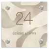 Beige organisch - Klassiek Naambord Vierkant klein -3d