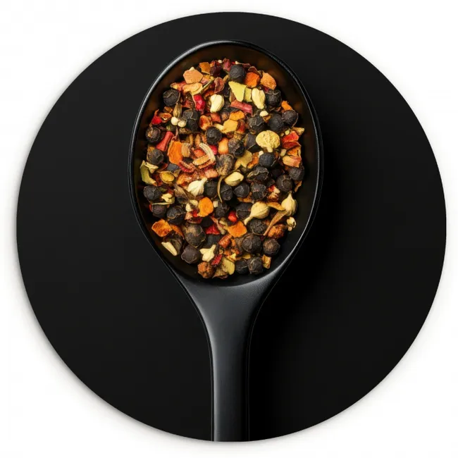 Kruiden - Zwart - Lepel KitchenYeah - Keuken - Wandcirkel Forex klein -3d