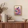 Kleurrijke stad - Zon - Islamitisch Light Box met kabel (Tafellamp) klein -sfeer2