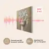 Gezicht - Bloemen - Goud - Abstract PET vilt klein -USP_NL