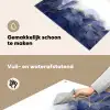 Marmer - Blauw - Marmerlook - Goud - Textuur Inductie beschemer met haakjes klein -ky-schoon-nl