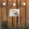 Bloem - Beige - Verf - Schaduw tuinposter los doek klein -sfeer1