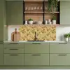 Palmbladeren - Klassiek - Groen keuken achterwand 2 middel 871 -sfeer3