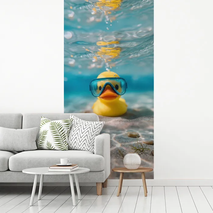 Duikbril - Eend - Water fotobehang vinyl groot -woonkamer