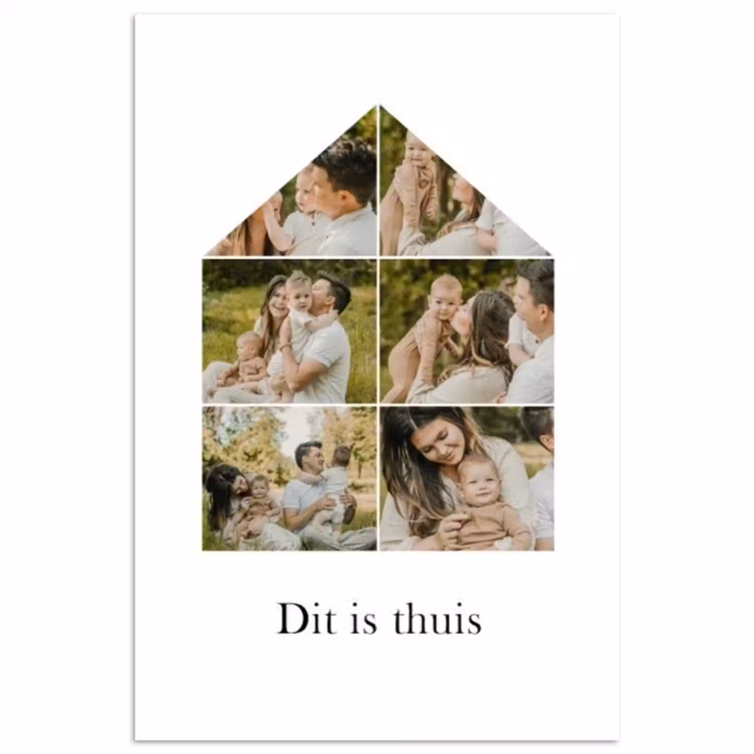 Gepersonaliseerde poster - Dit Is Thuis - Collage