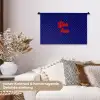 Yes fun - Rood - Blauw - Stippen Wandkleed katoen klein -tsfeer1_DE