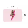 Stippen - Roze - Bliksem Placemat vinyl groot -specs