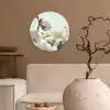 Planten - Bloem - Tak - Natuur Wandcirkel kunststof plaat 5mm dik klein -sfeer1