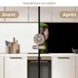 Ara - Portret - Groen keuken achterwand 2 middel -voor-na2_FR