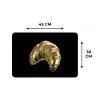 Croissant - Brood - Goud - Zwart Placemat vinyl groot -specs