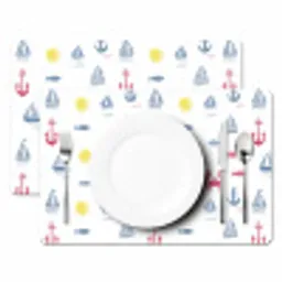 Nautisch - Illustraties - Kleurrijk Placemat vinyl groot 368 -zzsfeer2_Kitchenyeah-website