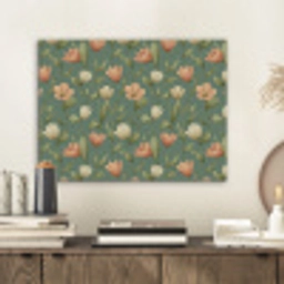 Tulpen - Botanisch - Groen PET vilt klein 837 -sfeer1