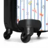 Gestreepte vakantie print kleurrijk NBS - Handbagage koffer - Kinderen Unisex middel -wiel
