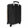Tropisch vlinder patroon oranje geel NBS - Handbagage koffer - Kinderen Unisex middel -achterkant