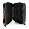 Voetbal omringd door verfklodders NBS - Handbagage koffer - Unisex middel -binnenkant