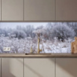 Schermbloem - Rijp - Kristallen - Winter - Delicaat keuken achterwand 2 middel zz_3dshopping