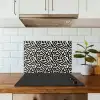 Modern - Abstract - Zwart keuken achterwand spatscherm klein 900 -sfeer2