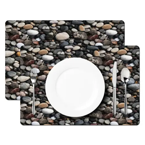 Kiezels - Mix - Aardetonen Placemat vinyl groot 368 -zzsfeer2_Kitchenyeah-website