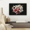 Bloemen - Roze - Zwart - Flora - Botanisch canvas 2cm klein -sfeer6