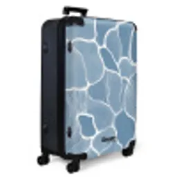 Abstract - Blauw - Bladeren NBS - Large koffer - Volwassenen Unisex groot -product1