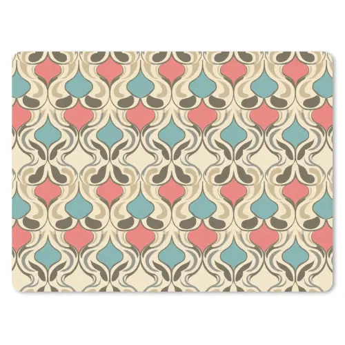 Barok - Retro - Kleurrijk muismat rubber klein 262 -3d