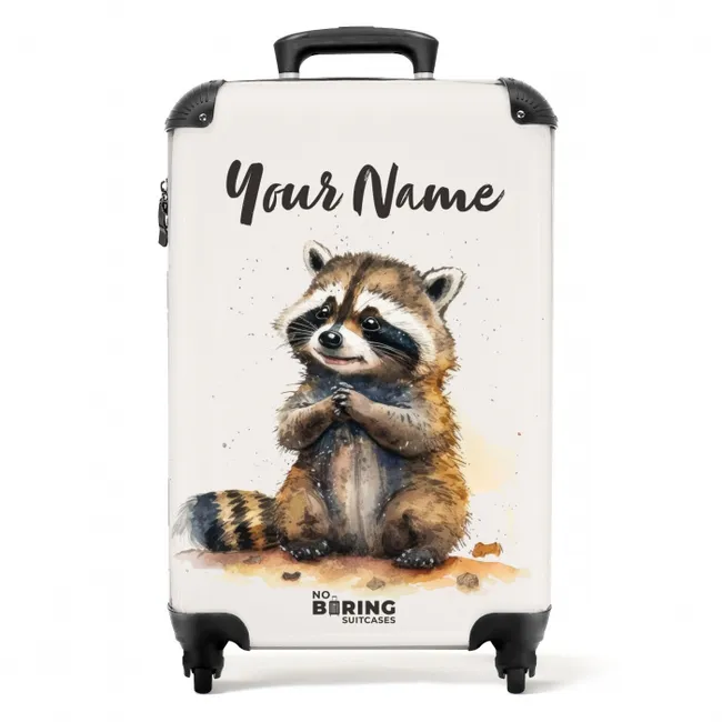 Waldo wasbeer NBS - Handbagage koffer - Kinderen Unisex middel -productfoto_recht