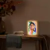 Portret - Vrouw - Modern Light Box met kabel (Tafellamp) klein -sfeer4