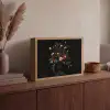 Klassiek - Vaas - Boeket - Bloemen Light Box met batterij (Wandlamp) middel -sfeer2