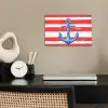 Anker - Verfspatten - Rood - Blauw poster papier klein -sfeer1