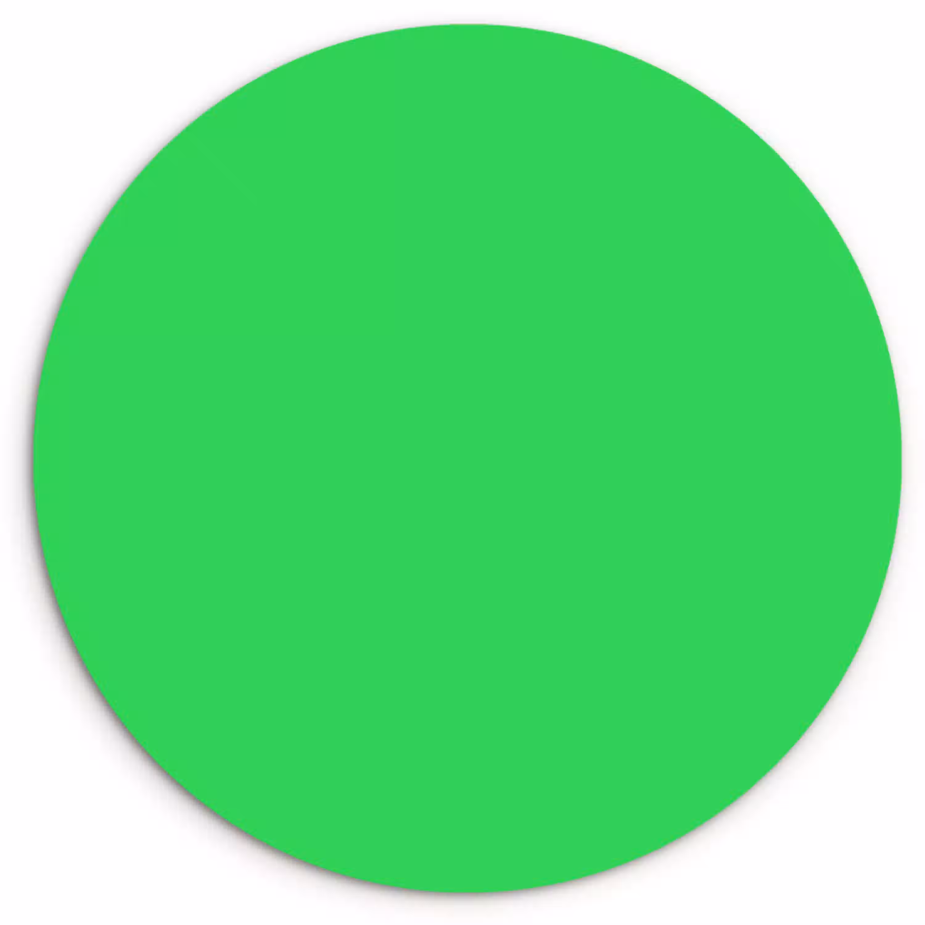 Mint - Green - Groen Wandcirkel kunststof plaat 5mm dik klein 188 -3d