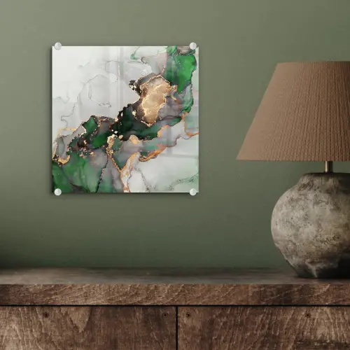 Marmer - Goud - Groen - Luxe plexiglas 5mm klein -sfeer3