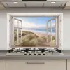 Doorkijk - Zee - Strand - Duinen keuken achterwand spatscherm klein -3d_website