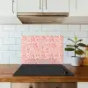 Vloeiend - Olieverf - Roze keuken achterwand spatscherm klein 900 -sfeer2