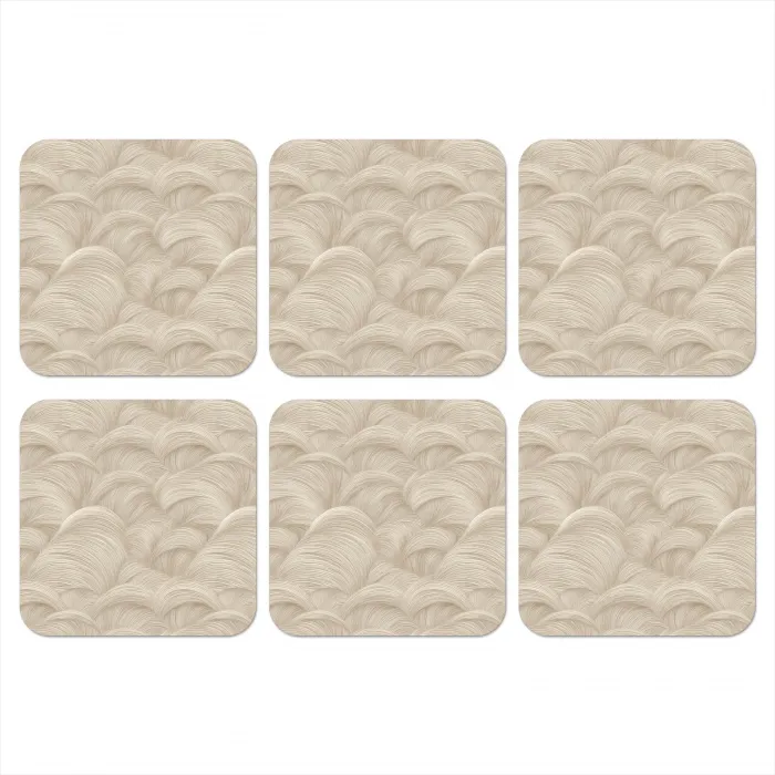 Bogen - Patroon - Beige onderzetter kurk middel 366 -3d