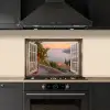Doorkijk - Uitzicht - Meer - Landschap keuken achterwand spatscherm klein -sfeer1