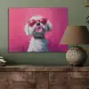 Pink - Hond - Bubbel PET vilt klein -sfeer2