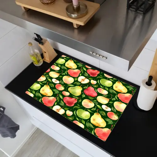 Appels - Peren - Fruit - Groen Inductie beschemer met haakjes klein 777 -sfeer1