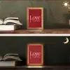 Love - Spiegeling - Rood Light Box met kabel (Tafellamp) klein -sfeer3